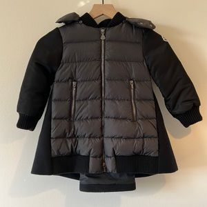 Moncler Kids Jacket with Peacoat Back